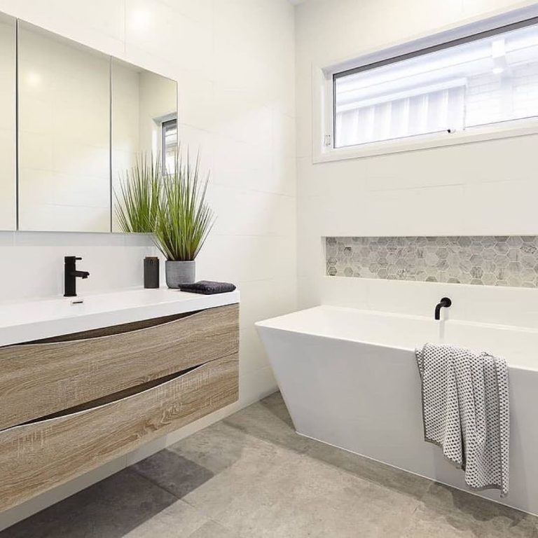 Ancona wall hung bathroom vanity 1200mm White Oak