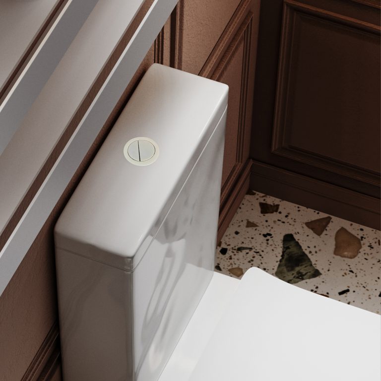 Belbagno Matt White Flush Button – For Toilet Suites