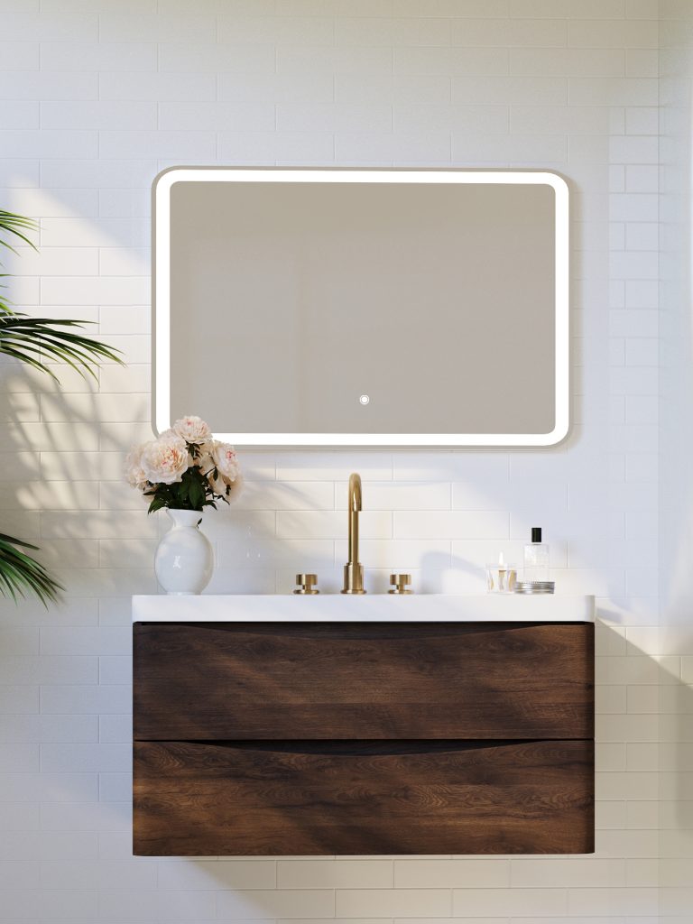 Belbagno Rectangular LED Bathroom Wall Mirror
