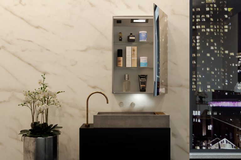 Belbagno Smart LED 1 door shaving cabinet