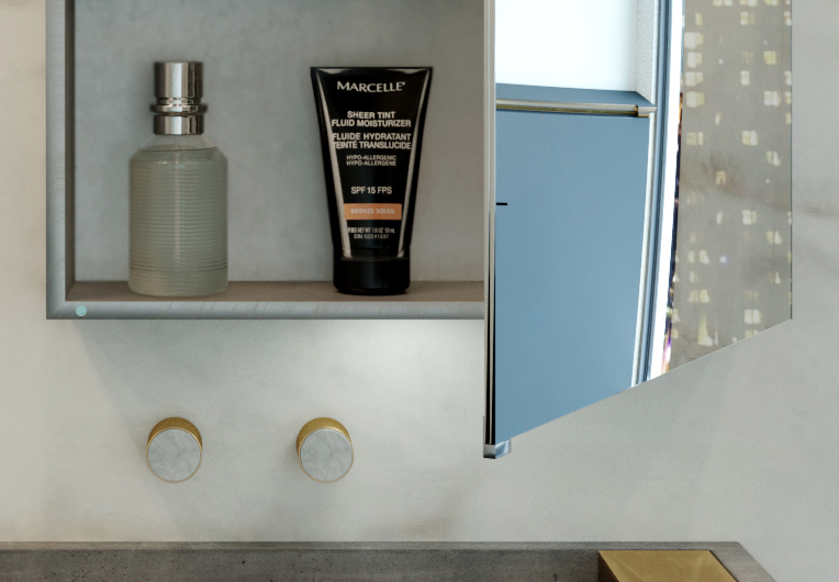 Belbagno Smart LED 1 door shaving cabinet