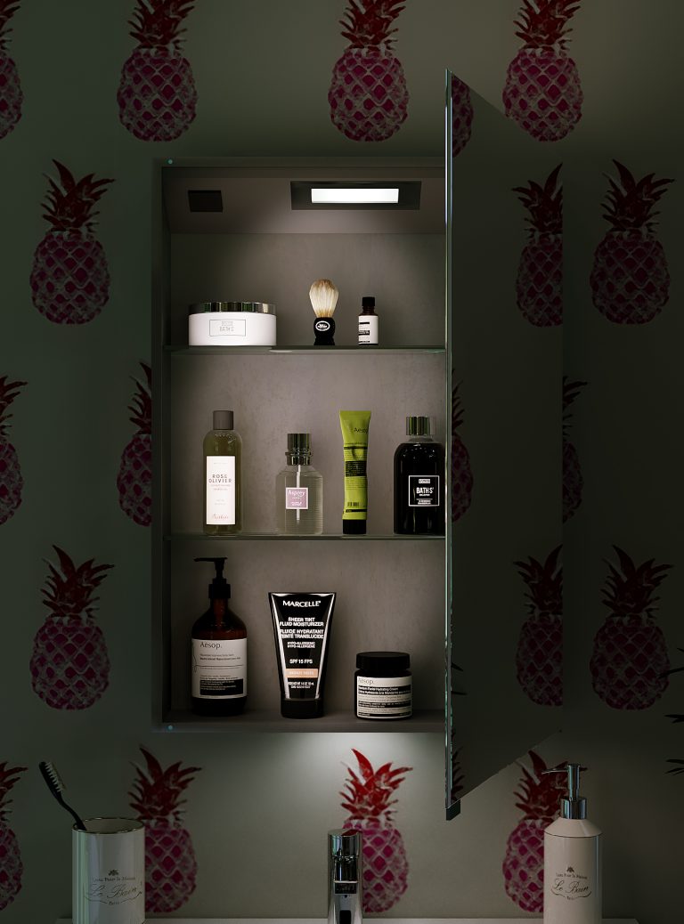 Belbagno Smart LED 1 door shaving cabinet