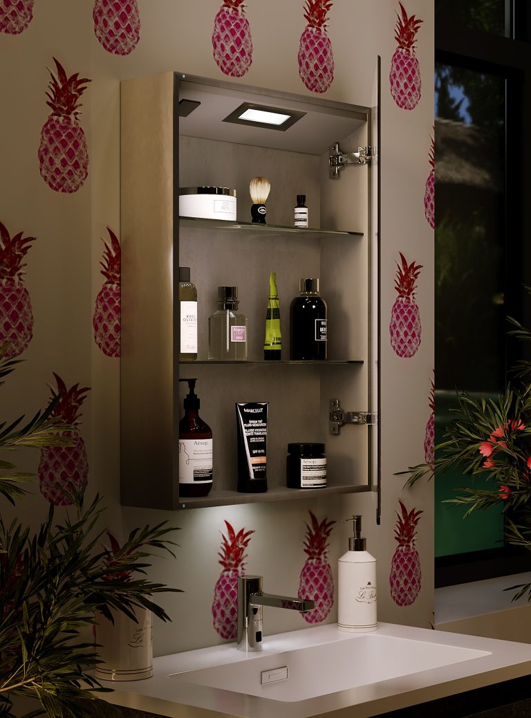 Belbagno Smart LED 1 door shaving cabinet