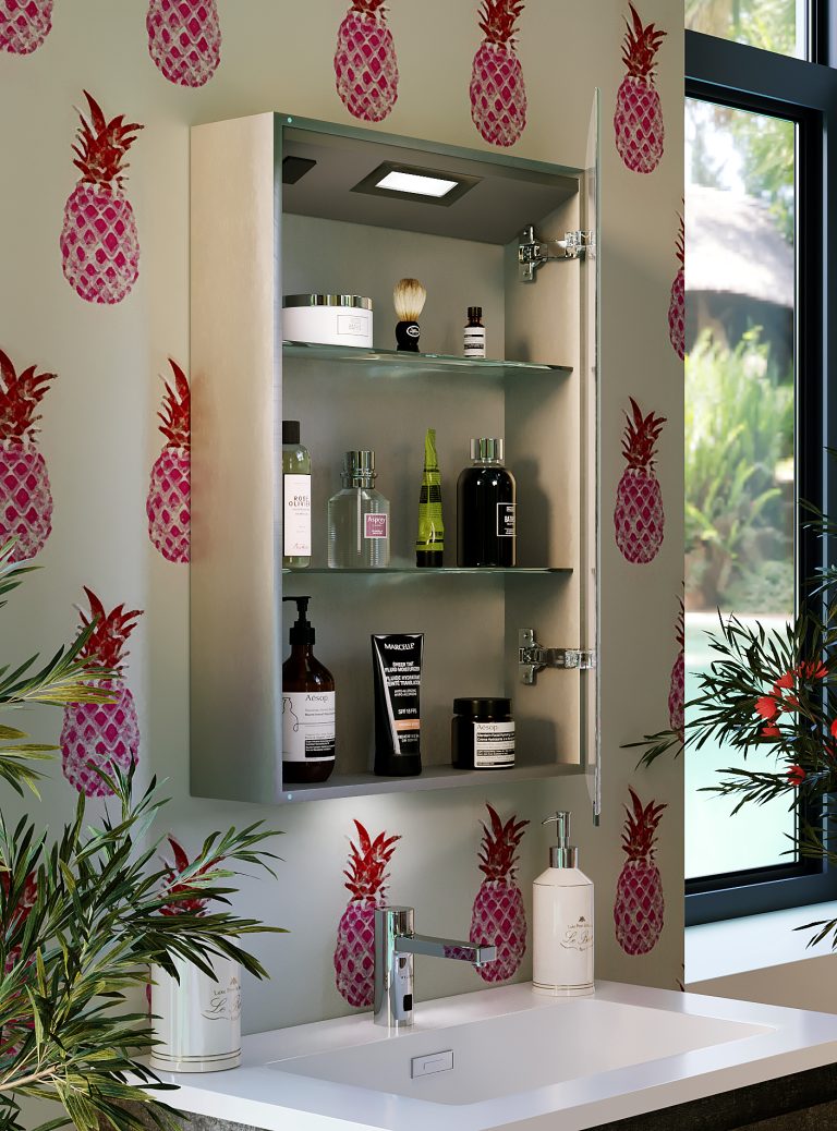 Belbagno Smart LED 1 door shaving cabinet