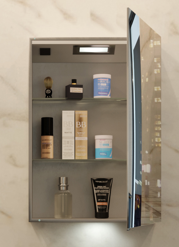 Belbagno Smart LED 1 door shaving cabinet