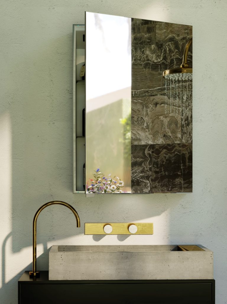 Belbagno Smart LED 1 door shaving cabinet