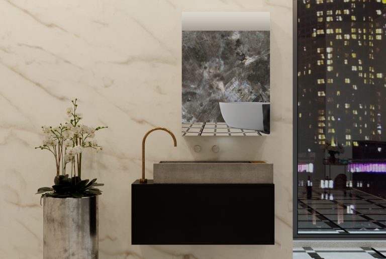 Belbagno Smart LED 1 door shaving cabinet