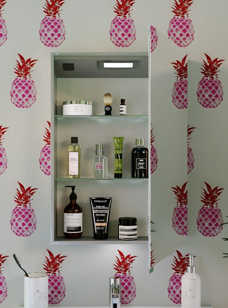 Belbagno Smart LED 1 door shaving cabinet