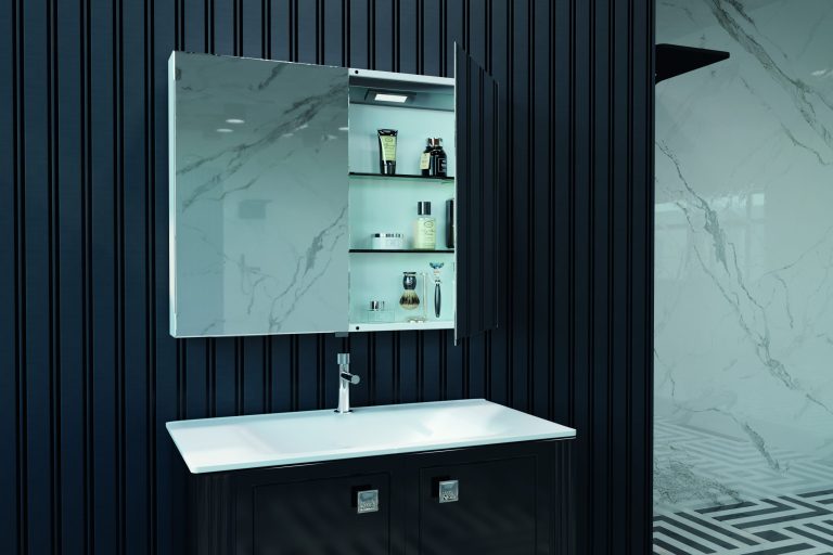 Belbagno Smart LED 2 doors shaving cabinet
