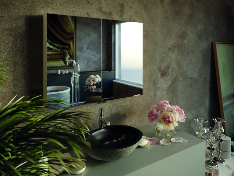Belbagno Smart LED 2 doors shaving cabinet