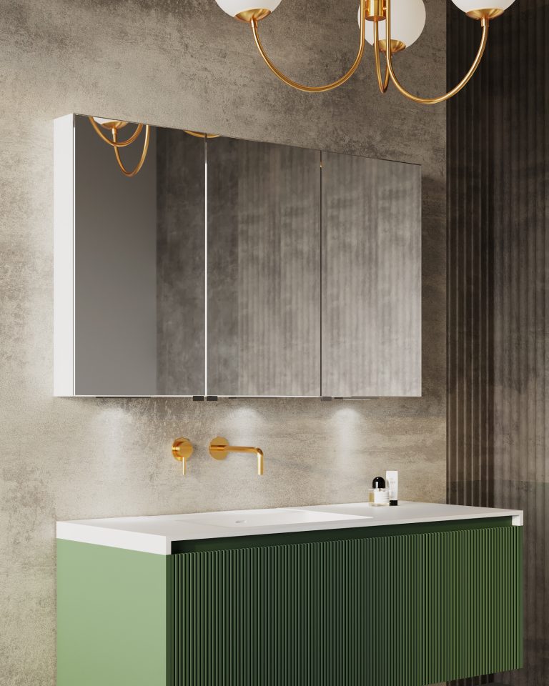 Belbagno Smart LED 3 doors shaving cabinet