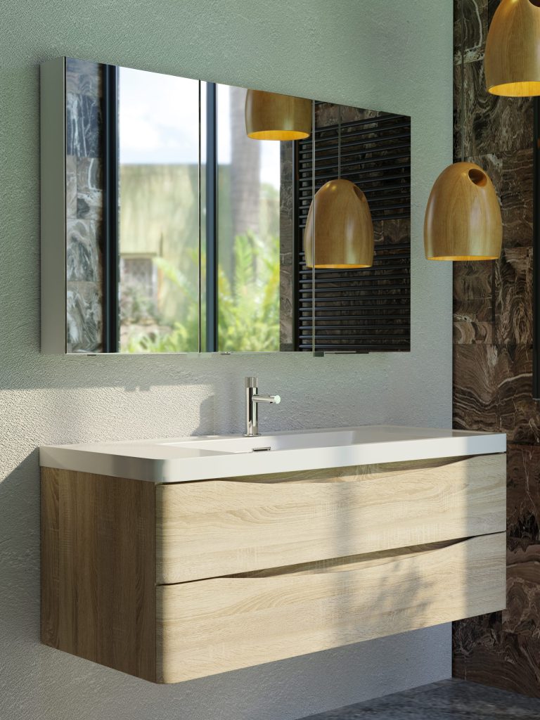 Belbagno Smart LED 3 doors shaving cabinet