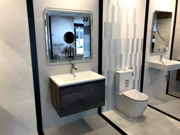 Prado wall hung bathroom vanity 900mm Maple Oak
