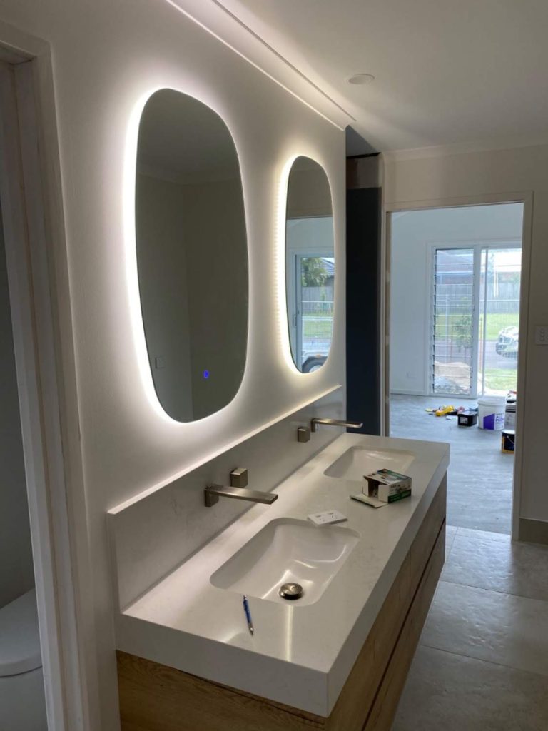 Q-Line Oval LED Bathroom Wall Mirror