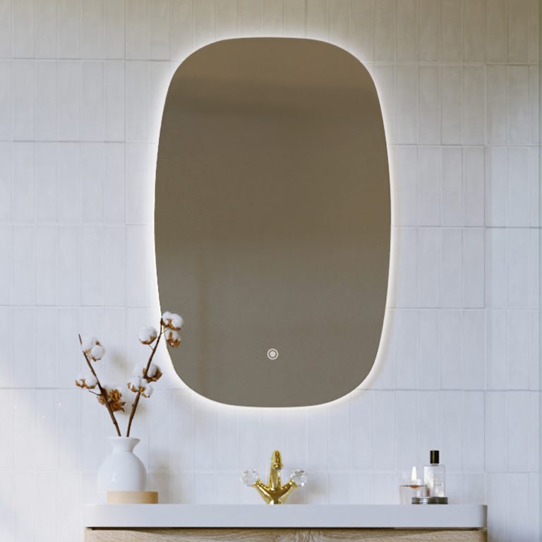 Q-Line Oval LED Bathroom Wall Mirror