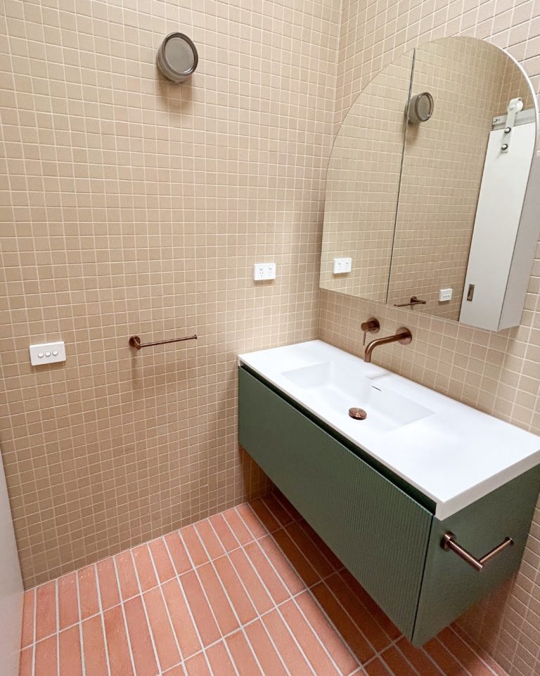 Rimini wall hung bathroom vanity 1200mm Rain Forest