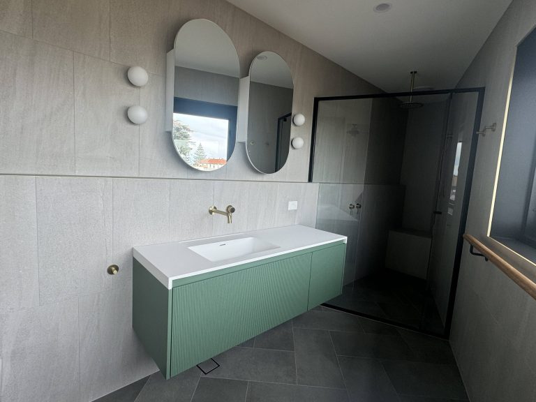 Rimini wall hung bathroom vanity 1200mm Rain Forest