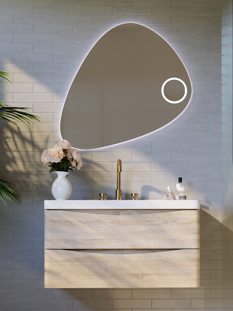 Triangolo LED Bathroom Wall Mirror