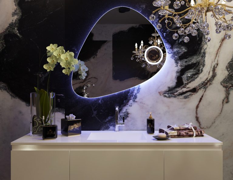 Triangolo LED Bathroom Wall Mirror