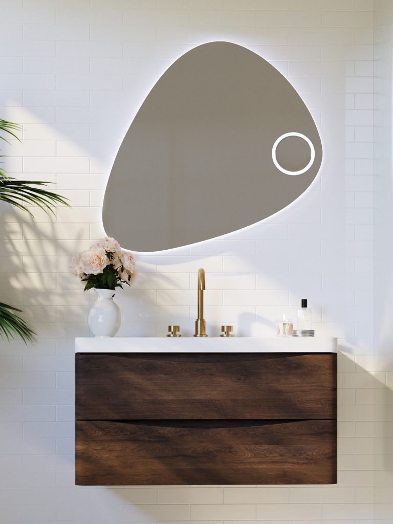 Triangolo LED Bathroom Wall Mirror