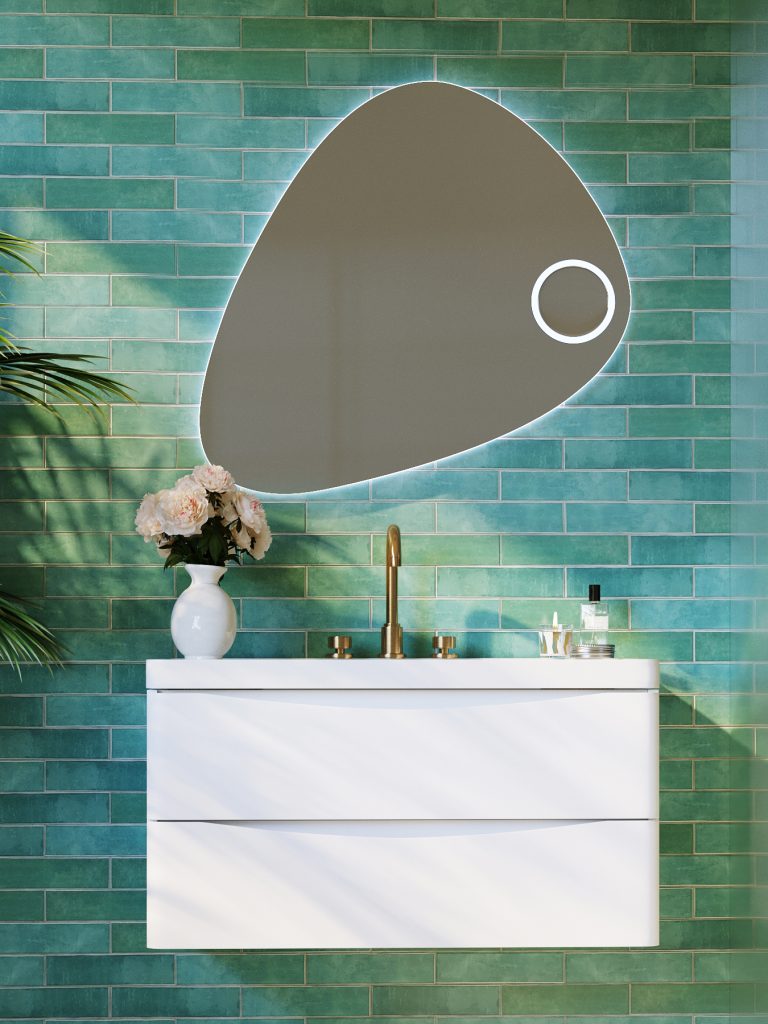 Triangolo LED Bathroom Wall Mirror