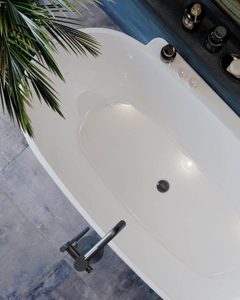 Waste finish for acrylic bathtubs/ all basins