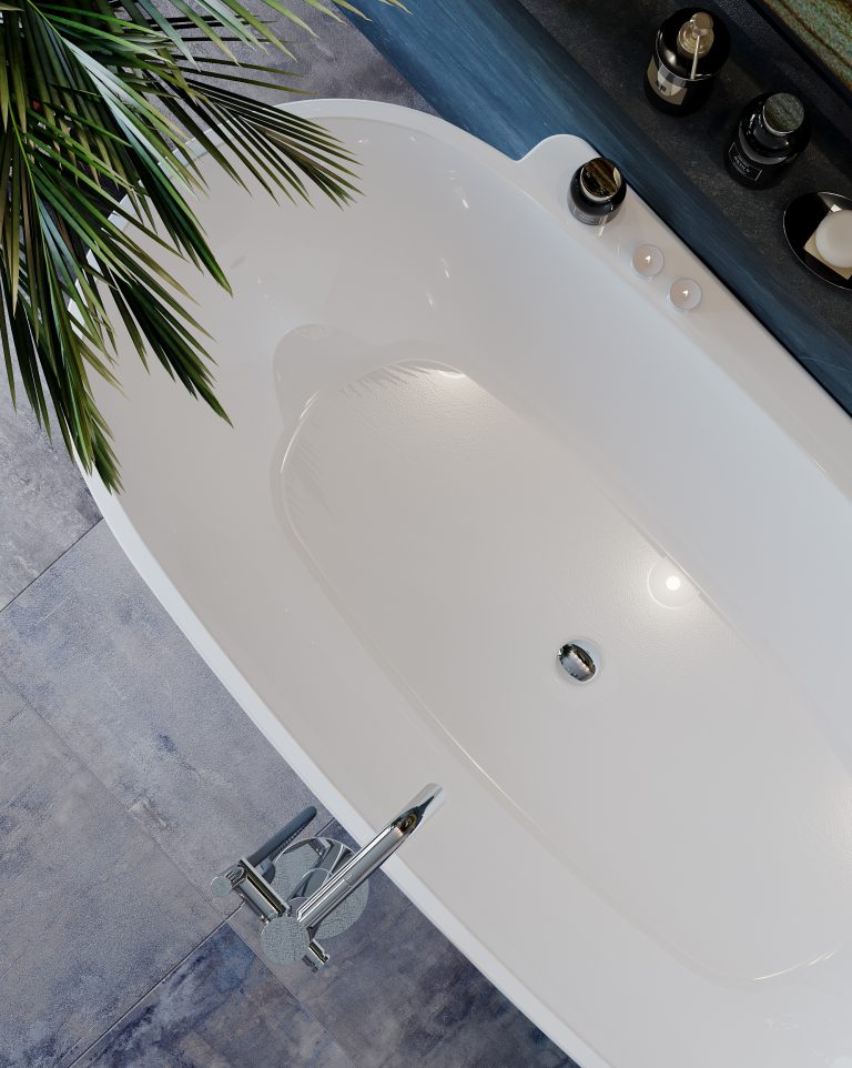 Waste finish for acrylic bathtubs/ all basins
