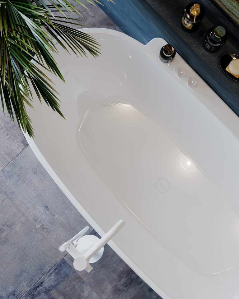 Waste finish for acrylic bathtubs/ all basins