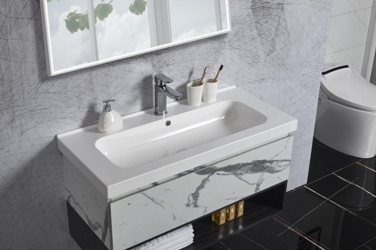 Zero wall hung bathroom vanity