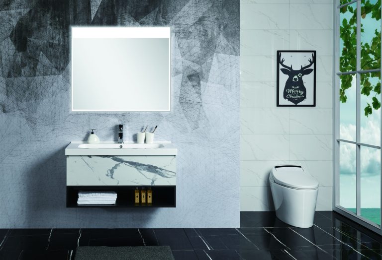 Zero wall hung bathroom vanity